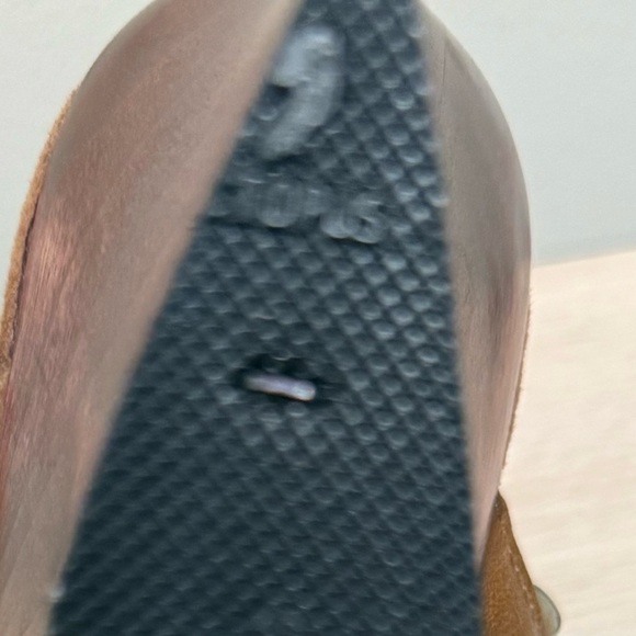 Colleen Cordero Brown Suede Wood Heel Boho Clog, Very Good Condition, Size 8 - Picture 11 of 12